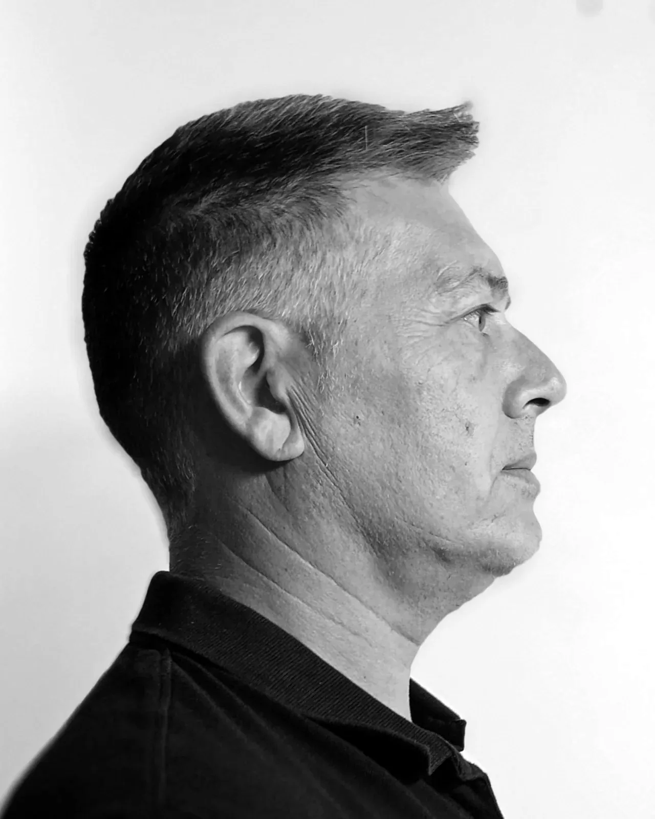 Ritratto di Massimo Marchioro, di profilo